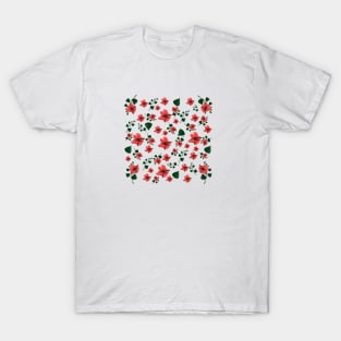 Hibiscus flower and pattern T-Shirt